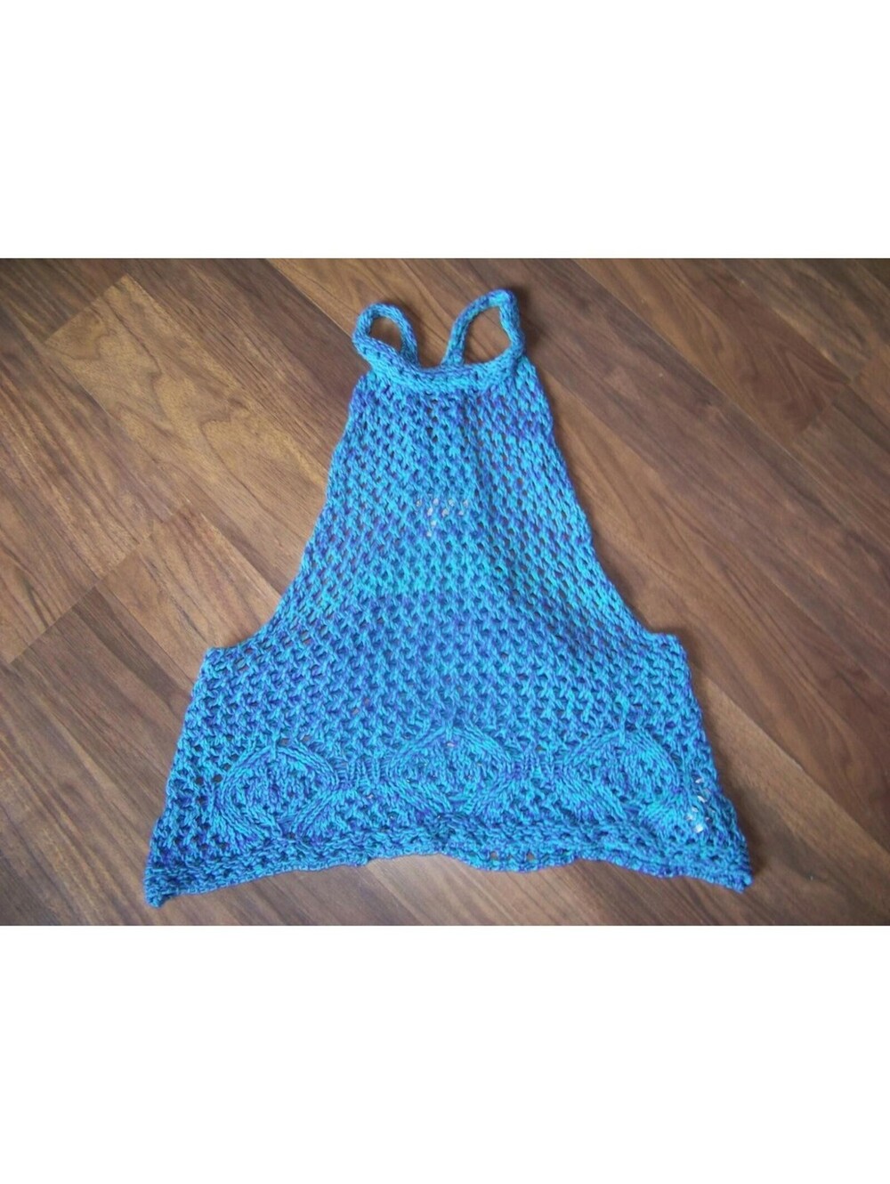 Staring at Stars Crochet Halter Top Women’s Medium Blue Purple Boho Festival